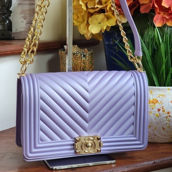 Lavender Jelly Shoulder Bag/Crossbody PVC - Picture 3 of 11